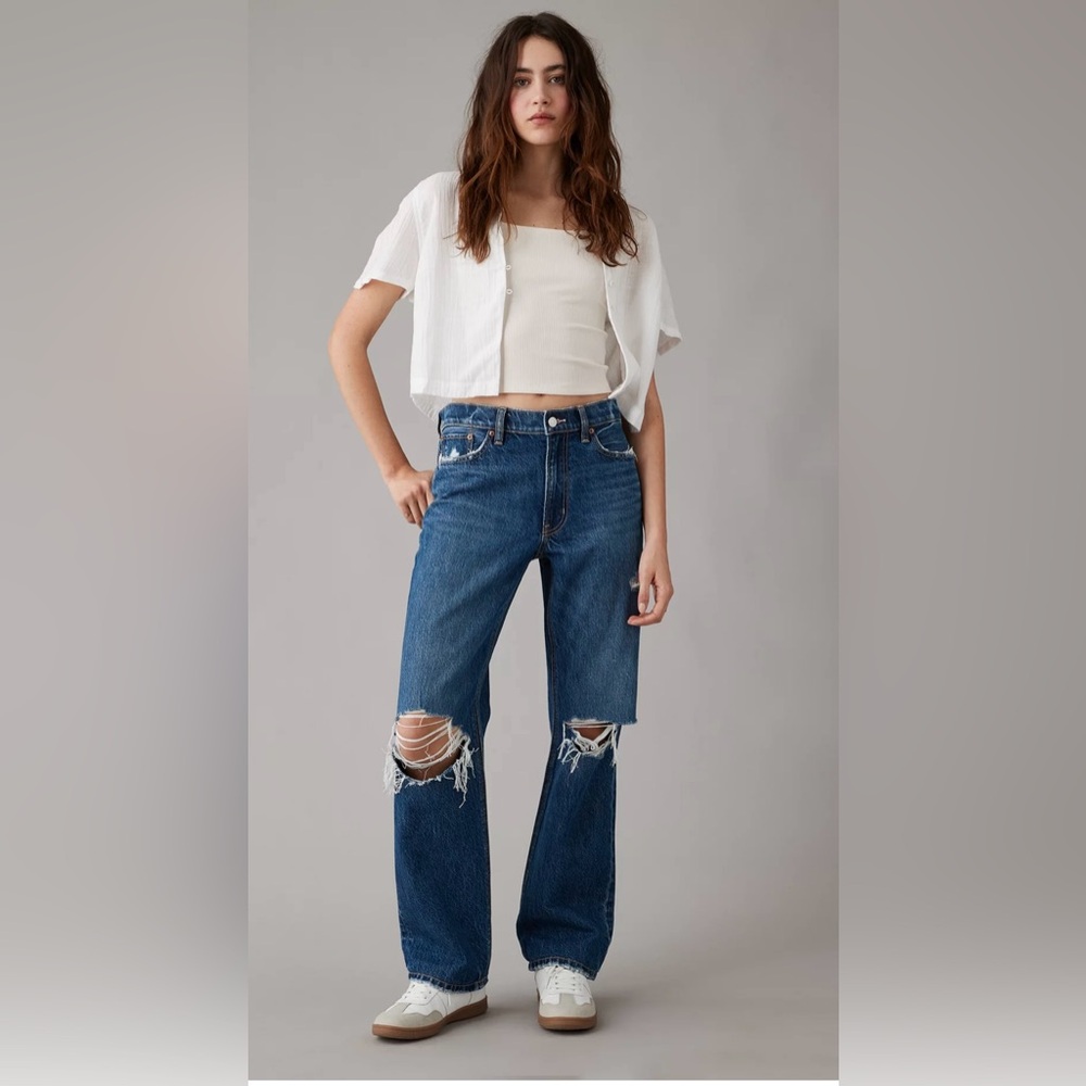 American Eagle Outfitters Ex-Boyfriend Jeans- LONG